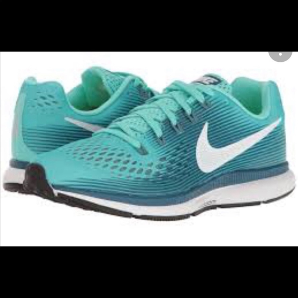 Nike Zoom Pegasus 34 Teal Green EUC Women’s sz 9.5